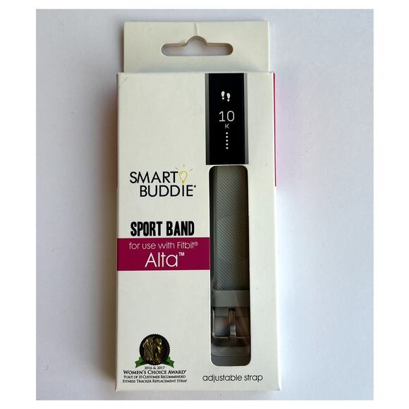 Smart Buddie Sport Band Gray Fitbit Alta New - Picture 1 of 6
